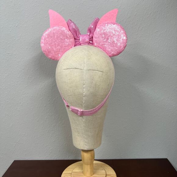 Piglet Elastic Minnie Ears | Winnie the Pooh-Inspired Adjustable Mouse Ears - Picture 4 of 5
